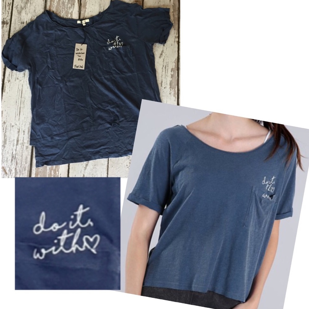 NWT - Avocado 'Do It With Love' Tee - Sz L